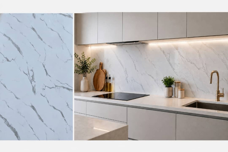 ماربل شیت 60*120 بین کابینتی D36 یو وی دار اریکه پلاست